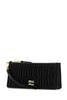 Miu Miu Woman Black Nappa Leather Clutch