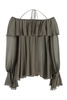 Ruffled Silk Blouse