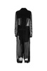 Ann Demeulemeester Woman Black Crepe Georgine Trench Coat