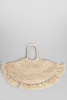 Lucia Tote In Beige Wool And Polyamide