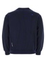 Navy Blue Cotton Blend Sweatshirt