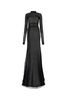 Ann Demeulemeester Woman Black Cotton Blend Long Dress