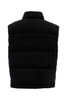 Black Corduroy Sleeveless Down Jacket