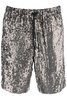 Dries Van Noten Sequined Drawstring Shorts