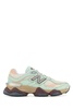 Multicolor mesh and suede 9060 sneakers