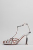 Lidia Sandals In Silver Leather