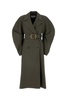 Olive Green Cotton Trench Coat