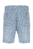 Fendi Man Printed Linen Bermuda Shorts