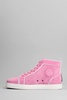 Varsilouis Flat Sneakers In Rose-pink Suede