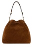 Caramel Suede Bon Bon Bucket Bag