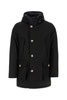 Black Cotton Blend Down Jacket