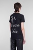 T-shirt In Black Cotton