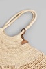 Lucia Tote In Beige Wool And Polyamide