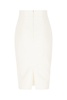 White Stretch Polyester Skirt