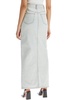 Self Portrait Maxi Denim Skirt In Seven