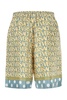 SHORTS SILK FABRIC WITH VERSACE ALL OVER PRINT