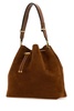 Caramel Suede Bon Bon Bucket Bag