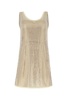 Prada Logo Plaque Embellished Sleeveless Dress