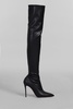 Julia High Heels Boots In Black Leather