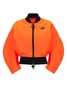 Neon logo bomber jacket