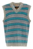 Brushed Stripes Fuzzy Wuzzy Gilet Multicolor