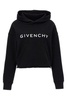 Givenchy Logo Cotton Cropped Hoodie