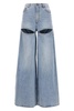 Jeans 'Wide Leg Crystal Slit'