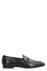 GUCCI Elegant Black Leather Loafers with Horsebit Detail