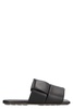 BOTTEGA VENETA Men's Black Intreccio Patch Sandals - SS23