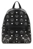 MCM Monogram Print Zipped Backpack