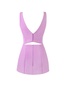 Glossy ultra mini dress in lavender with cutouts