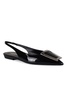 Saint Laurent Vivi Bow Patent Slingback Flat