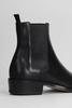 High Heels Ankle Boots In Black Leather