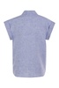 Peserico Linen Sleeveless Shirt in Blue