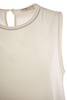 Peserico Stretch Silk Crepe De Chine Top in Pearl