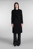 C Zeudi Coat In Black Wool