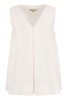 Antonelli Brambles - Wide Sleeveless Top in White