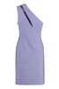 Genny One Shoulder Dress in Purple