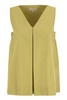 Antonelli Brambles - Wide Sleeveless Top in Green