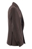 Tagliatore Double-Breasted Jacket In Wool And Linen in Brown