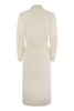 Peserico Virgin Wool, Silk And Cashmere Tricot Dress in White