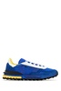 Blue Fabric And Suede Elite Active Sneakers