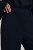 Wide Leg Suit Trousers in Navy