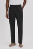 Relaxed Tapered Belted Trousers in Black