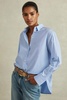 Cotton Poplin Shirt in Blue