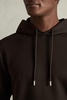 Interlock Jersey Hoodie in Chocolate Brown