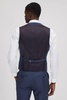 Slim Fit Wool Waistcoat in Bright Blue