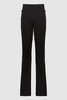 Flared High Rise Trousers in Black