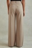 Petite Garment Dyed Wide Leg Trousers in Light Camel