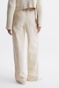 Wide Leg Trousers in Cream